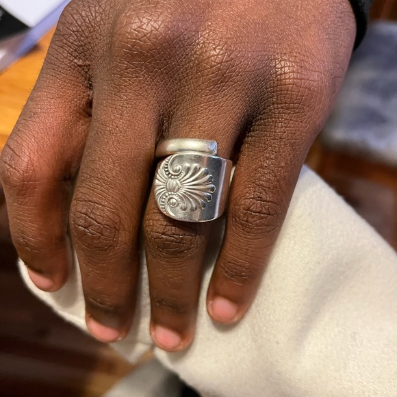Hand Crafted Jewelry - Antique 1888 Shell spoon ring